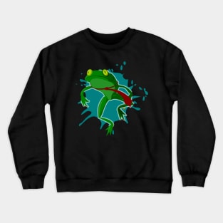 Avoiding traffic: like a frog Crewneck Sweatshirt